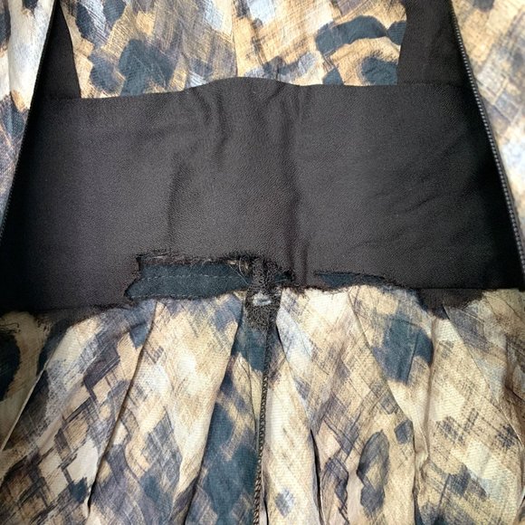 SUZI CHIN for Maggy Boutique Animal Print Sleeveless Sheath Dress‎ Sz 6P - Picture 8 of 9